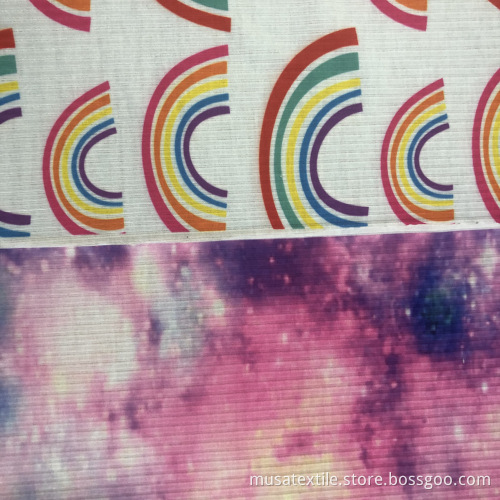MUSA Hotsale Custom Design 2*2 Rib Knit Fabric